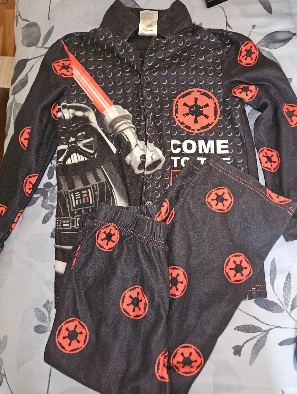 Lego Star Wars Black & Red Fleece Hoodie Size 4/5